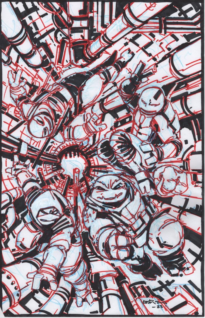 TMNT Last Ronin II Re Evolution Cover Concept Art for Issue 2