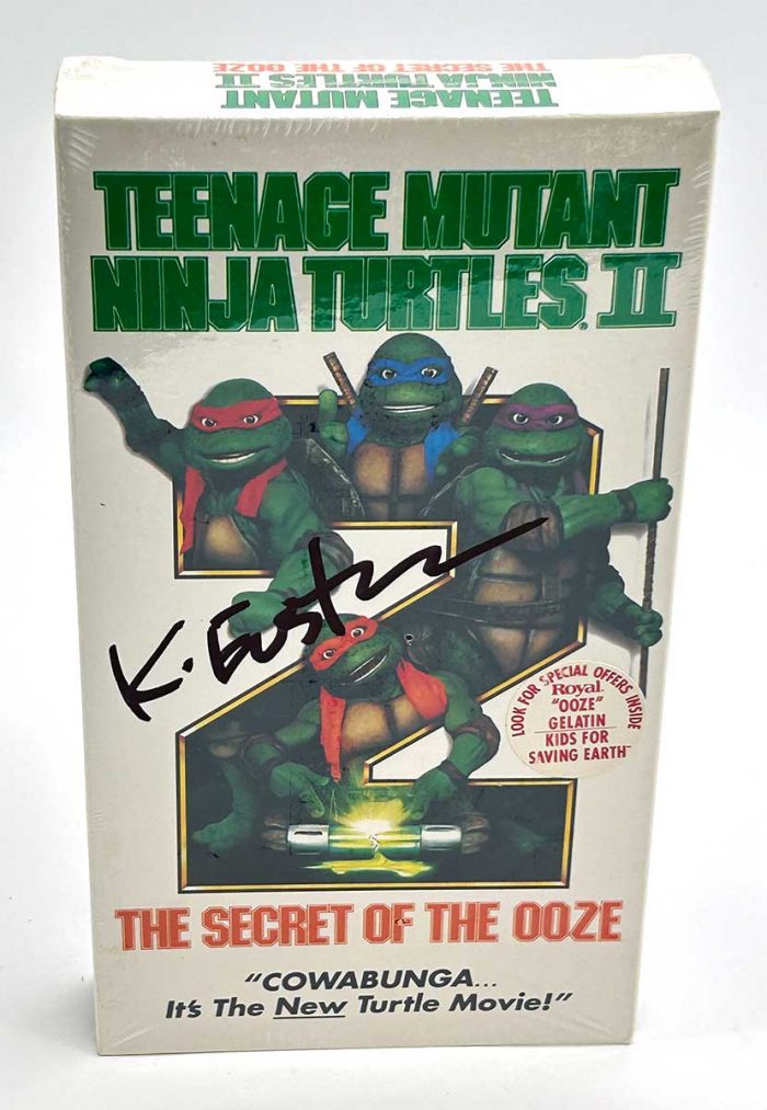 The Secret of the Ooze 1991 VHS Sealed and Signed with COA