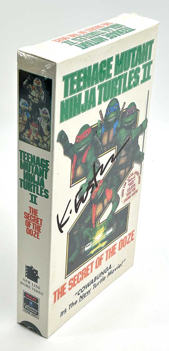 The Secret of the Ooze 1991 VHS Sealed and Signed with COA