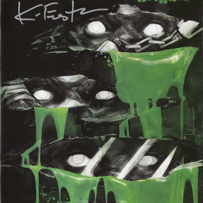 TMNT Black White and Green #3 Cover A Signed by Eastman
