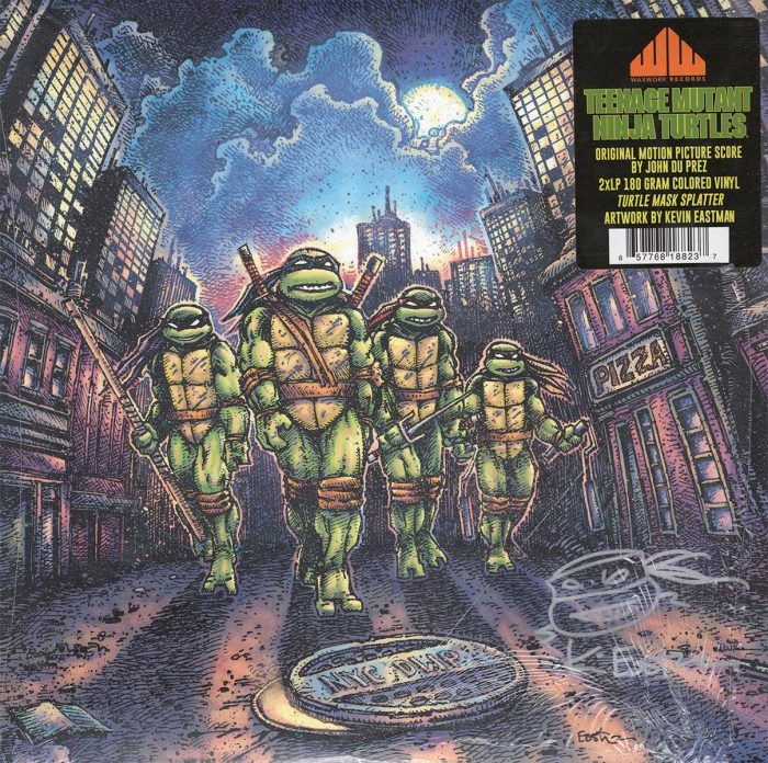 TEENAGE MUTANT NINJA TURTLES Original Motion Picture Score by John Du Prez – Art by Kevin Eastman SIGNED