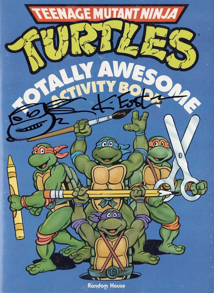 TMNT Totally AWESOME  Activity Book with Illustrations by Mirage Legends – Lawson and Berger SIGNED