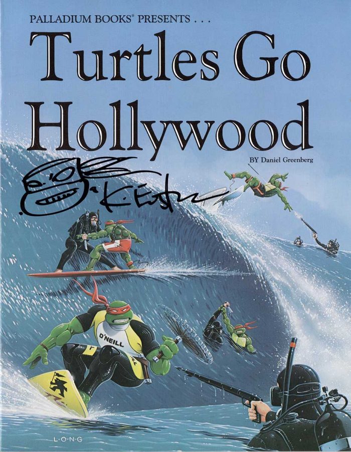 SIGNED – Palladium Books RPG – Turtles Go Hollywood