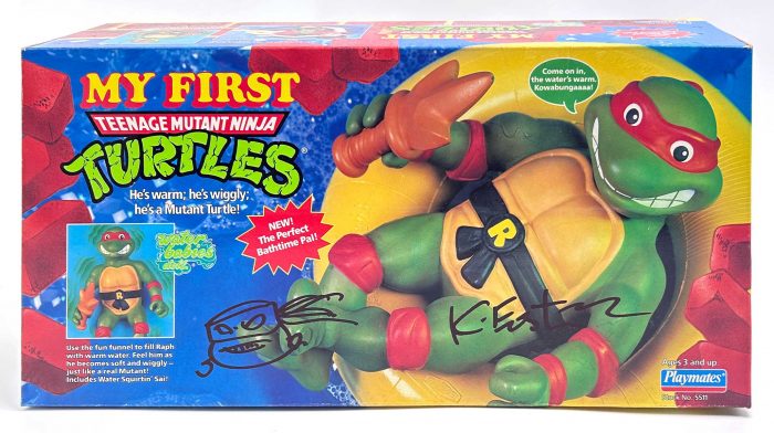 1992 Playmates Toys My First TMNT  – Signed with a headsketch by Kevin and from his personal collection – Super Rare!!!