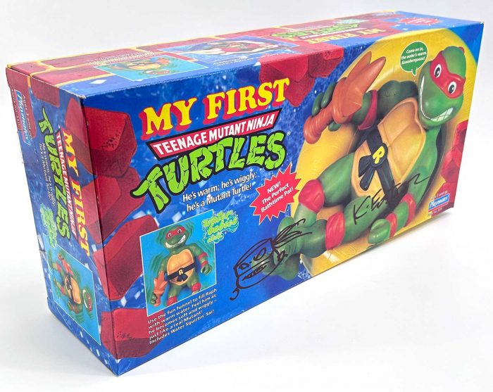 1992 Playmates Toys My First TMNT  – Signed with a headsketch by Kevin and from his personal collection – Super Rare!!!