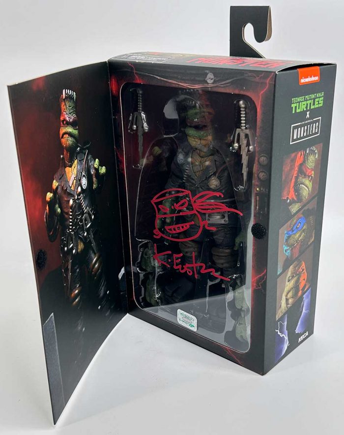 NECA – Universal Monsters x TMNT – Ultimate Raphael as Frankensteins Monster with Headsketch Remarque