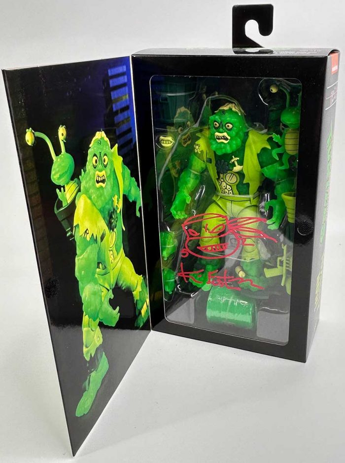 NECA TMNT Muckman and Eyeball Glow In The Dark with Turtle Headsketch Remarque – Toxicity Now!!!