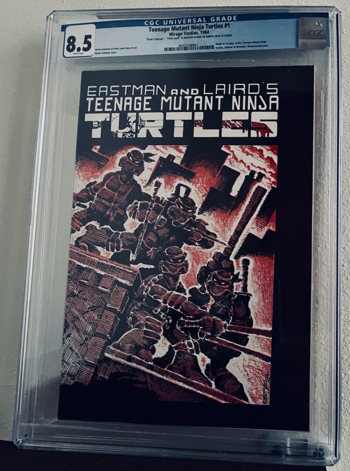 Signed by Eastman and Laird – TMNT #1 First Printing Graded 8.5