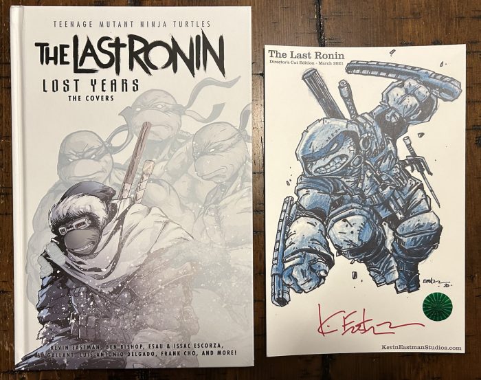 TMNT The Last Ronin Lost Years The Covers with Eastman Signed Tip-in-Plate