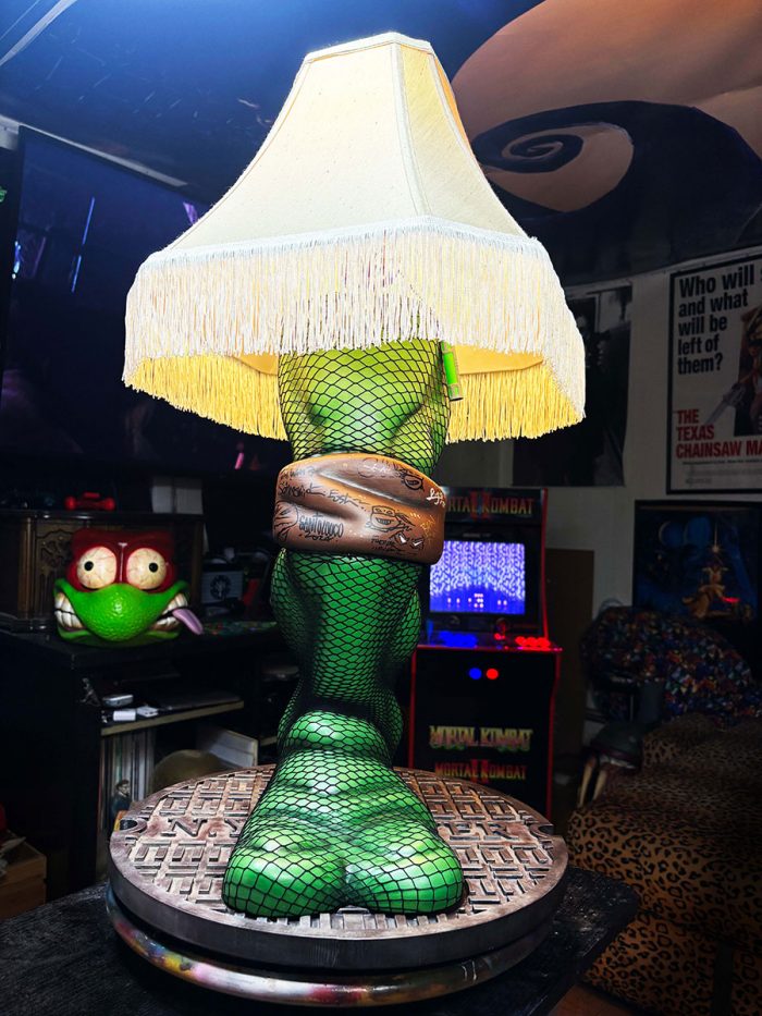 Teenage Mutant Ninja Turtles Final Prototype Leg Lamp – Signed by Multiple TMNT artists – CHARITY AUCTION