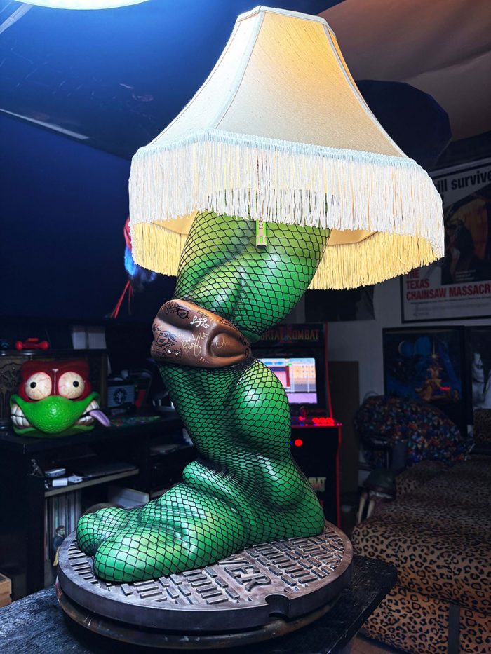 Teenage Mutant Ninja Turtles Final Prototype Leg Lamp – Signed by Multiple TMNT artists – CHARITY AUCTION