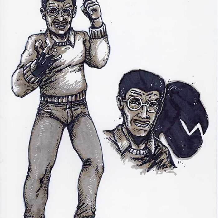 NECA Baxter Stockman Shadow Mouser – Original Art for Mirage Studios Inspired Collectibles Line