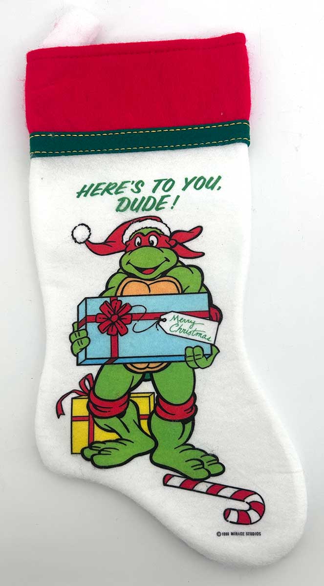 TMNT 15″ White Stocking – Raphael