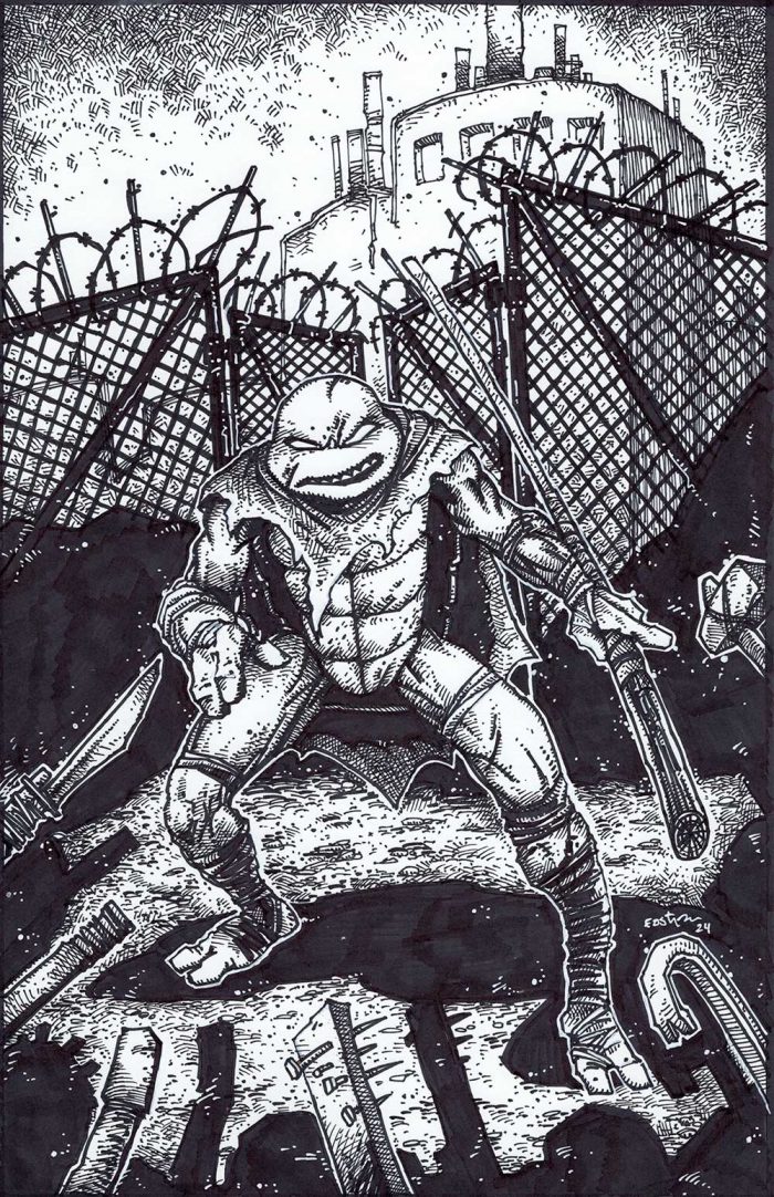 TMNT 2024 Book 4 Eastman Cover STUNNING Original Art