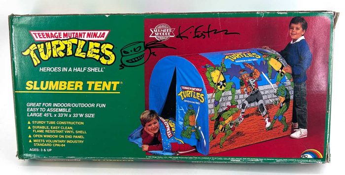 1988 Mirage Studios TMNT Slumber Tent – Signed with Headsketch