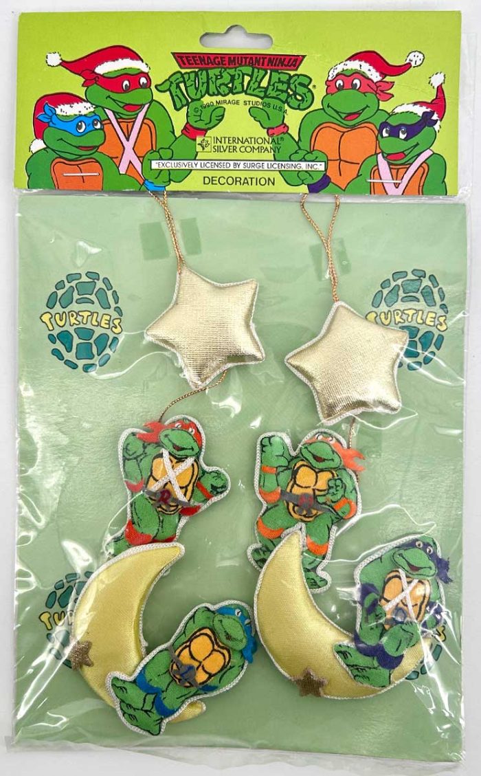 1990 Stuffed Fabric Mobile Style Ornament – Set of Two