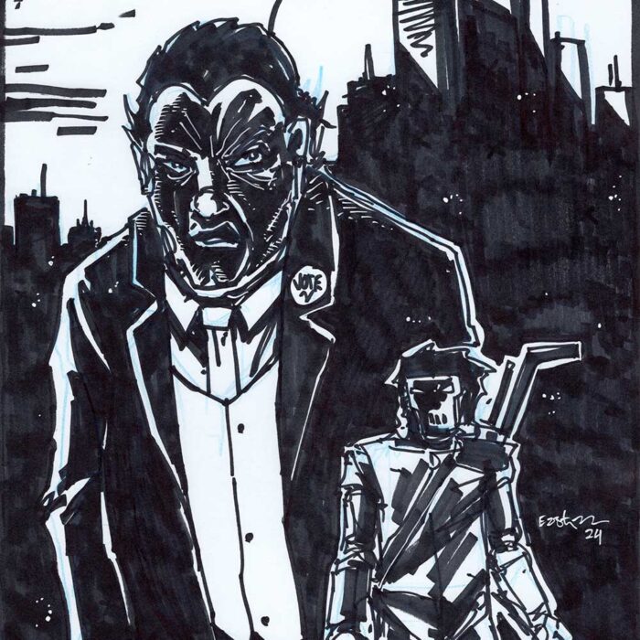 TMNT 2024 Book 5 Eastman Cover STUNNING Original Art