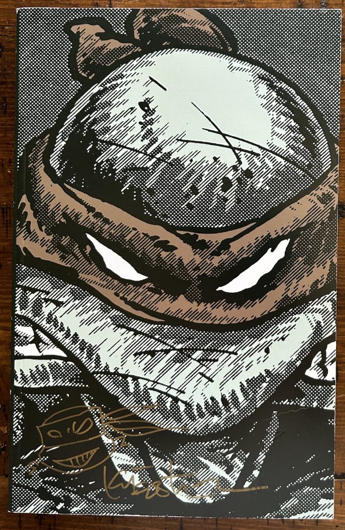 TMNT Collected Book Volume 1 SIGNED with Head Sketch Remarque and COA