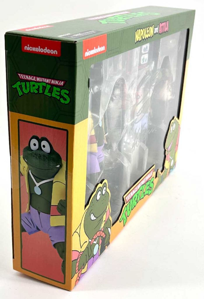 NECA TMNT(Cartoon) – Napoleon and Attila 2 pack – SIGNED with TMNT Headsketch