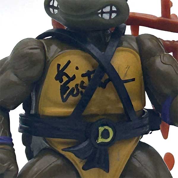 Donatello - 1988 (Soft Head) with weapons rack! - Image 3