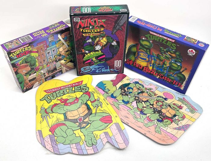 Vintage TMNT Jigsaw Puzzle CowaBundle with Signatures