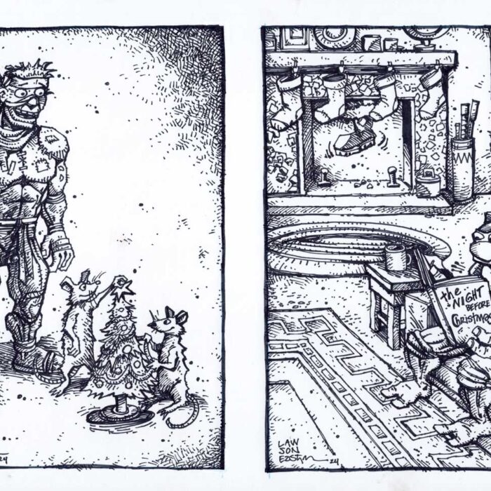 Original Art by Jim Lawson and Kevin Eastman – Set 1