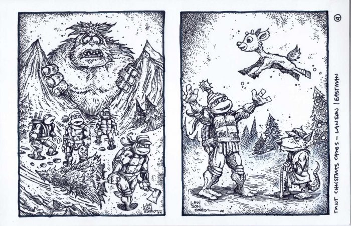 Original Art by Jim Lawson and Kevin Eastman – Set 4