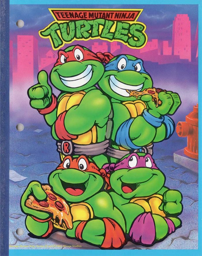 1992 TMNT Mirage Studios Notepad and Folder Set CowaBundle