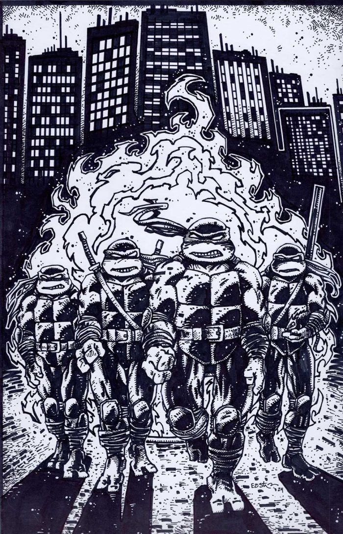 TMNT 2025 Book 6 Eastman Cover STUNNING Original Art