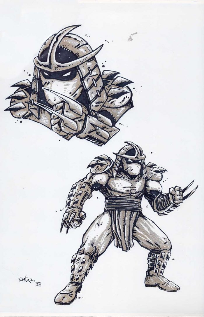 NECA Shredder – Original Art  for Mirage Studios Inspired Collectibles Line