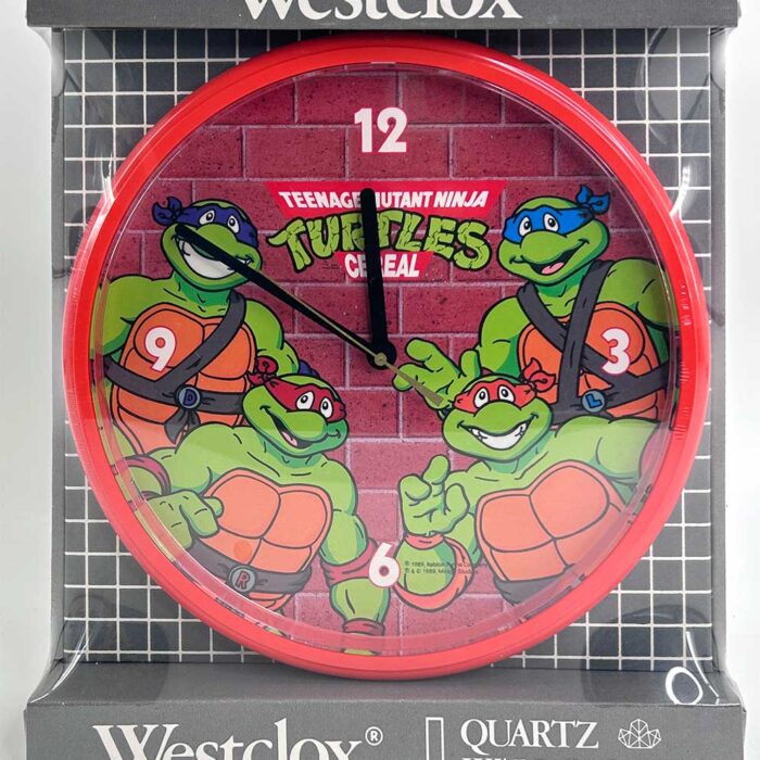 Hard to Find Factory Sealed 1989 Westclox TMNT Cereal Clock (Just 1 left)