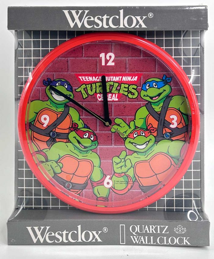 Hard to Find Factory Sealed 1989Westclox TMNT Cereal Clock