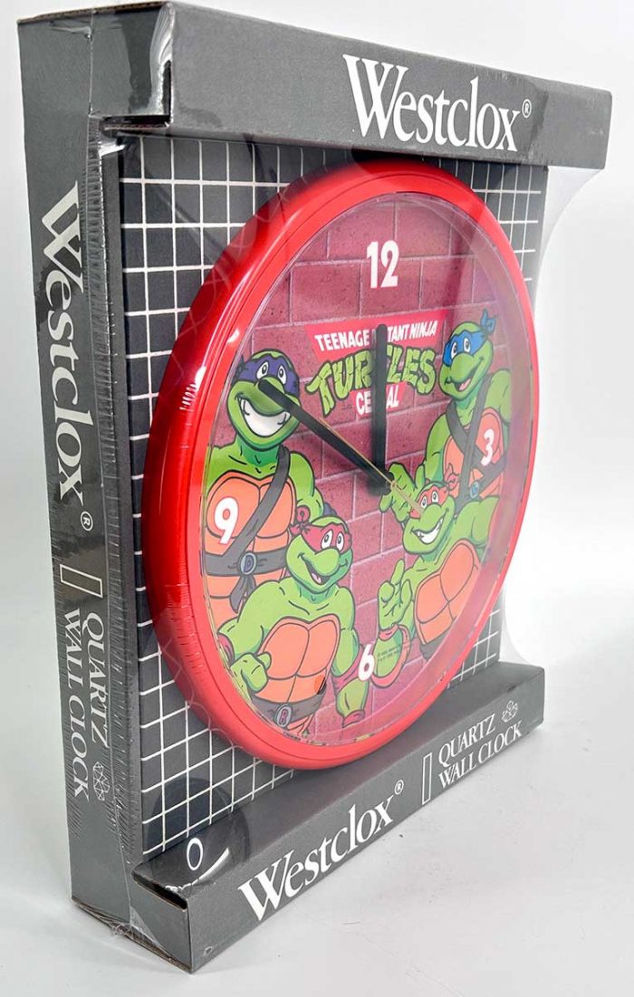 Hard to Find Factory Sealed 1989Westclox TMNT Cereal Clock