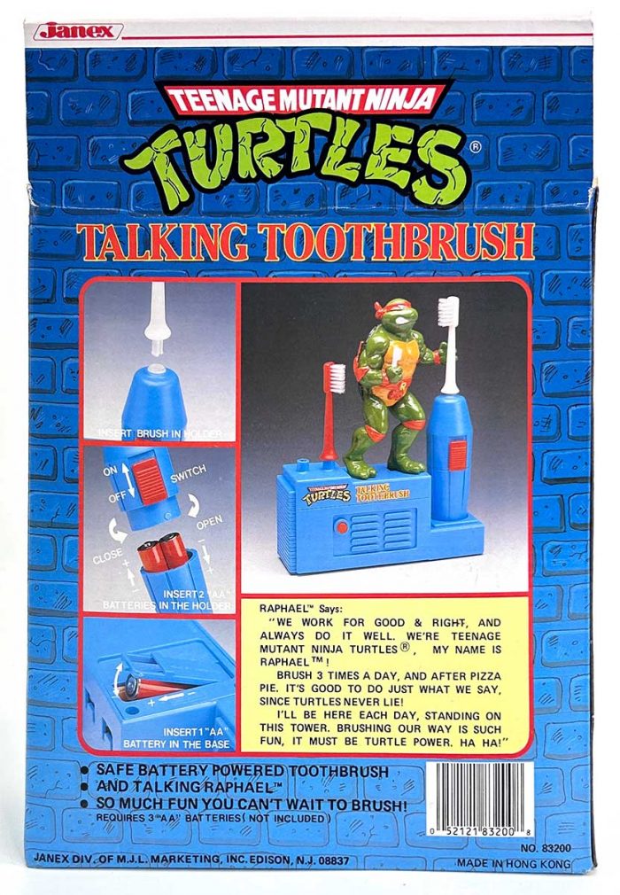 Factory Sealed 1988 TMNT Talking Toothbrush