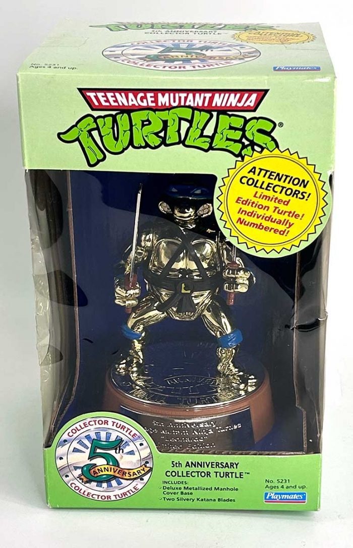 Factory Sealed Playmates 5th Anniversary Collector’s Turtles Statue