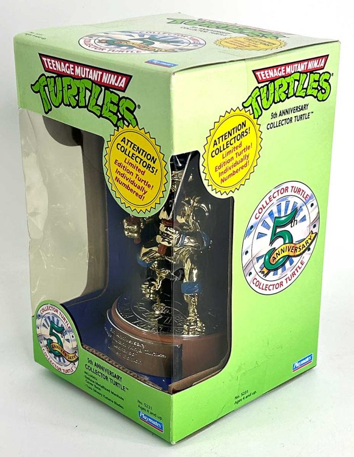 Factory Sealed Playmates 5th Anniversary Collector’s Turtles Statue