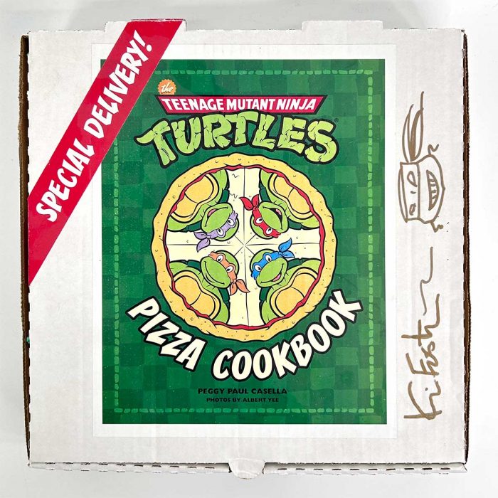 TMNT Pizza Cookbook in Signed by Kevin Eastman Pizza Box – Promotional Kit