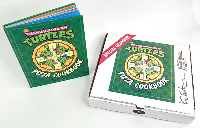 TMNT Pizza Cookbook in Signed by Kevin Eastman Pizza Box – Promotional Kit