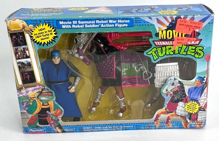 Factory Sealed Playmates Collectible 1992 Samurai Rebel War Horse with Rebel Soldier (Movie III)