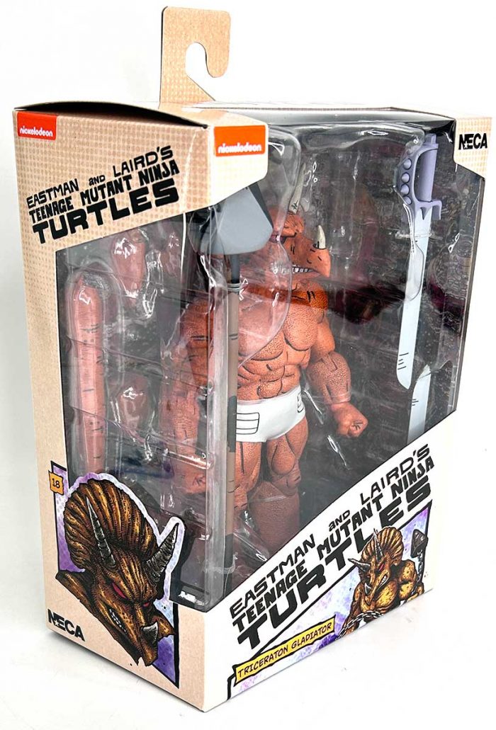 TMNT (Mirage Comics) 7″ Triceraton Gladiator – Eastman Designed COA and Hologram Label