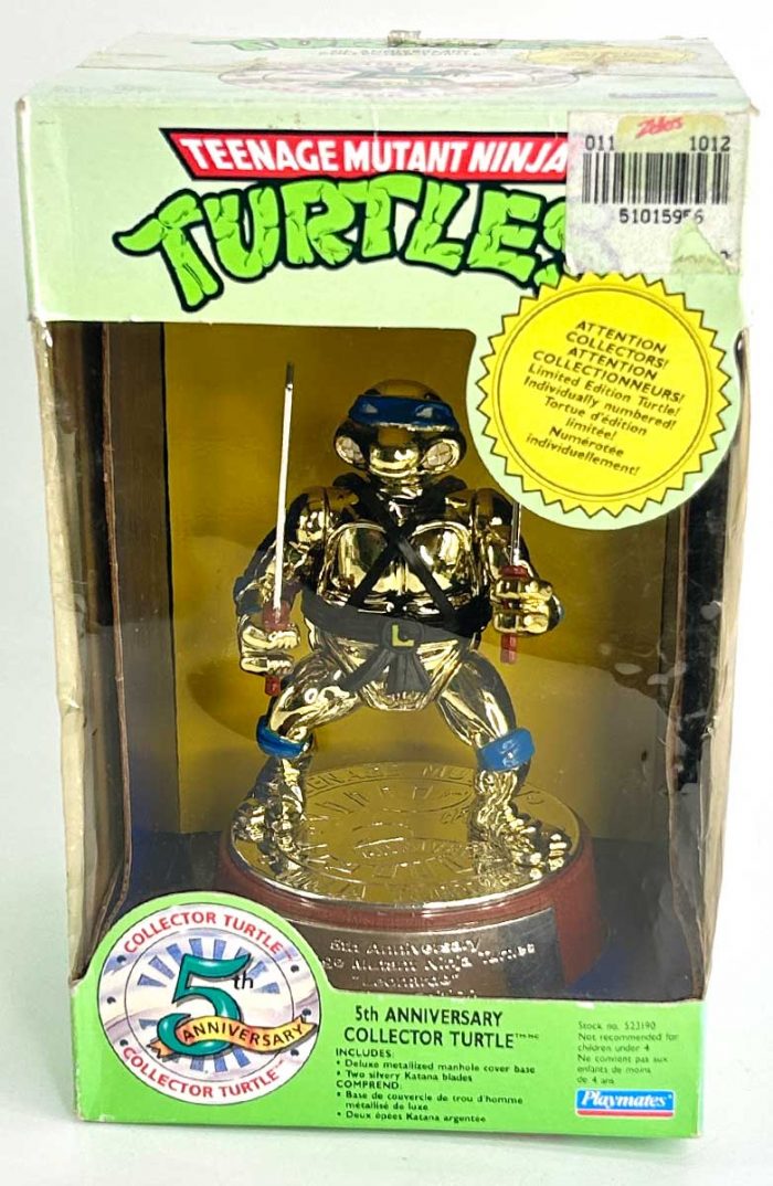 Factory Sealed Playmates 5th Anniversary Collector’s Turtles Statue