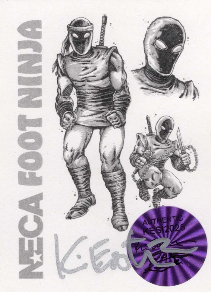 TMNT (Mirage Comics) Classic Colors Foot Ninja  – Eastman Designed with Signed COA and Hologram Label