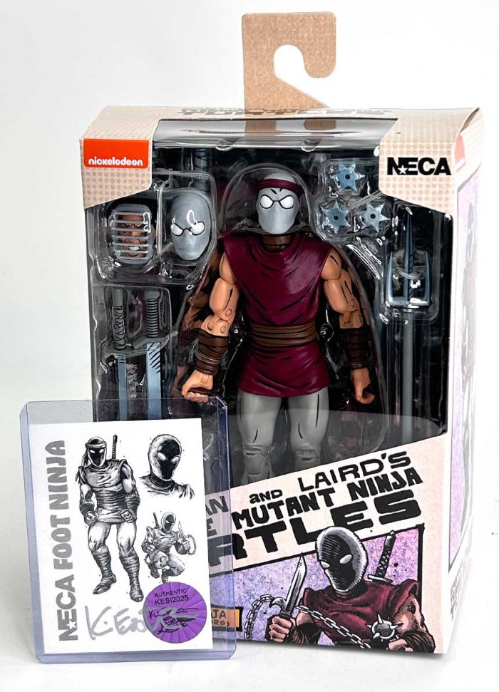 TMNT (Mirage Comics) Classic Colors Foot Ninja  – Eastman Designed with Signed COA and Hologram Label