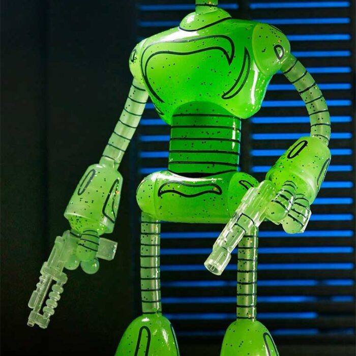 NECA TMNT (Mirage Comics) Glow In The Dark Transmat Fugitoid… Eastman Designed… with Signed with Head Sketch and Hologram COA