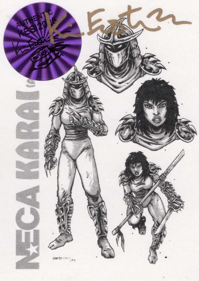 TMNT (Mirage Comics) Karai as the Shredder  – Eastman Designed with Signed COA and Hologram Label