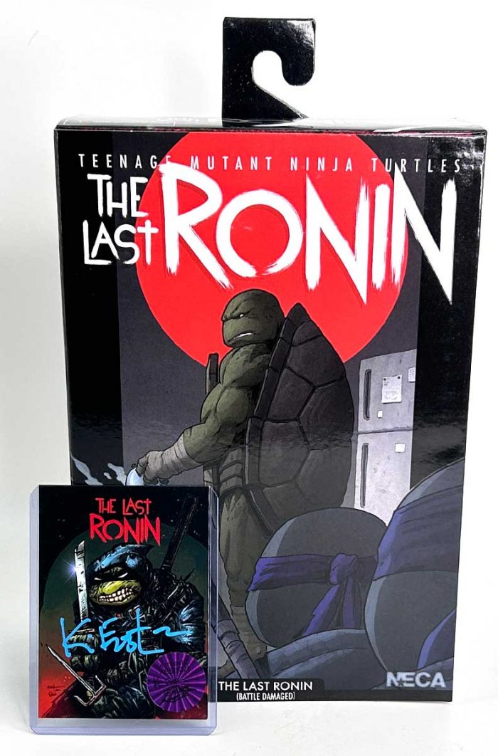 TMNT NECA The Last Ronin (Battle Damaged) with Signed COA and Hologram Label