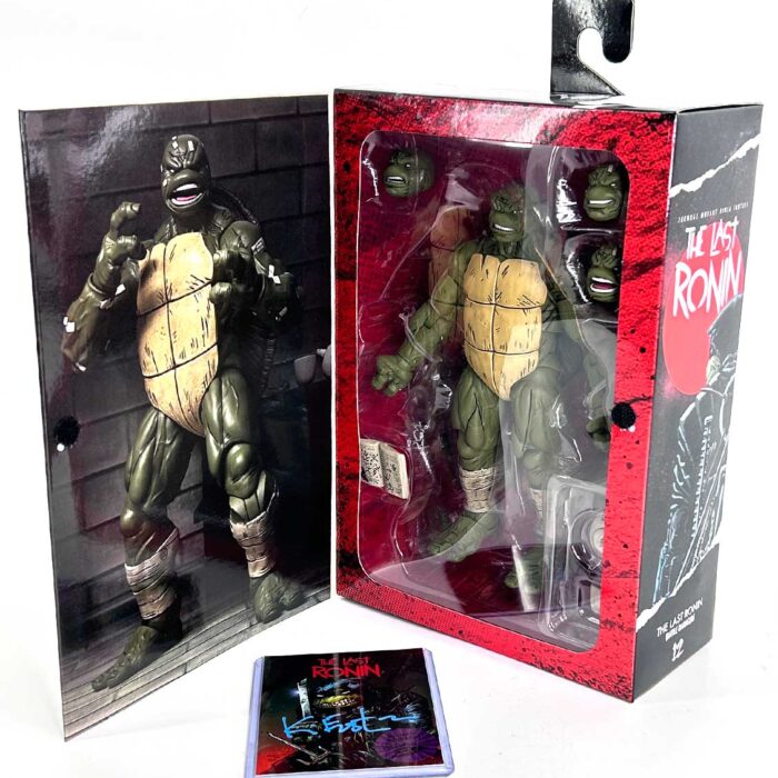 TMNT NECA The Last Ronin (Battle Damaged) with Signed COA and Hologram Label