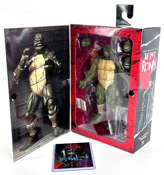 TMNT NECA The Last Ronin (Battle Damaged) with Signed COA and Hologram Label