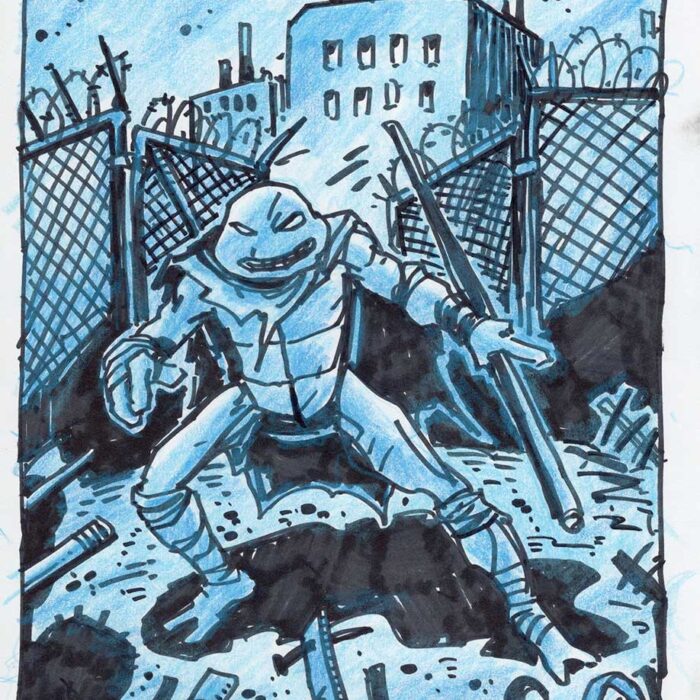 TMNT 2024 Book 4 Eastman Cover Rough Original Art