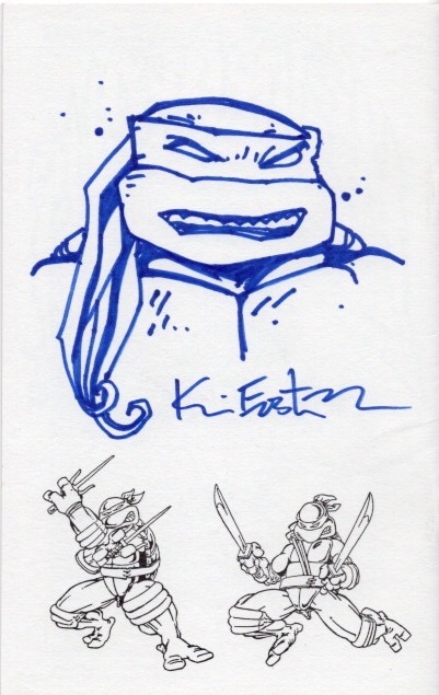 Turtlemania Special (1986) 1 with 2025 Headsketch on the Back